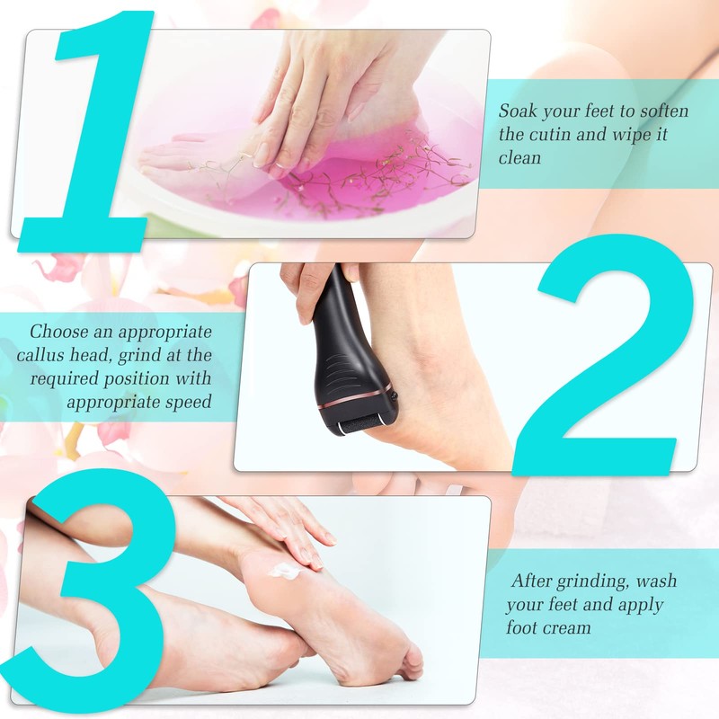Electric Callus Remover for Feet, 2 Speed Electric Foot File,