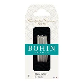 Bohin Agujas de mano Betweens, tamaño 8, 20 por paquete