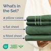 Cal King Size 4 Piece Sheet Set - Comfy Breathable
