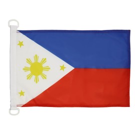 Philippines NAUTICAL Flag 18'' x 12'' - Filipino flags 30 x 45 cm - Banner 12x18 in for boat - Drapeau Philippines AZ FLAG