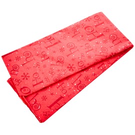 SatinWrap Luxury Printed Tissue Wrapping Paper Ho Ho Ho Gemstone Sparkle 5 sheets