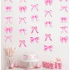 FCKLVMC 8 Pcs Pink Bow Decorations Banner for Party with