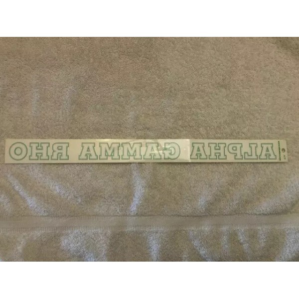 Alpha Gamma Rho 18" Long Window Sticker Car Auto SUV