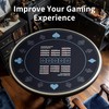 AQQA 47-Inch Round Poker Table Mat with Hand Rankings -