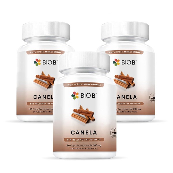 BIO B Canela 3 Pack 60 cpsulas veganas cada uno