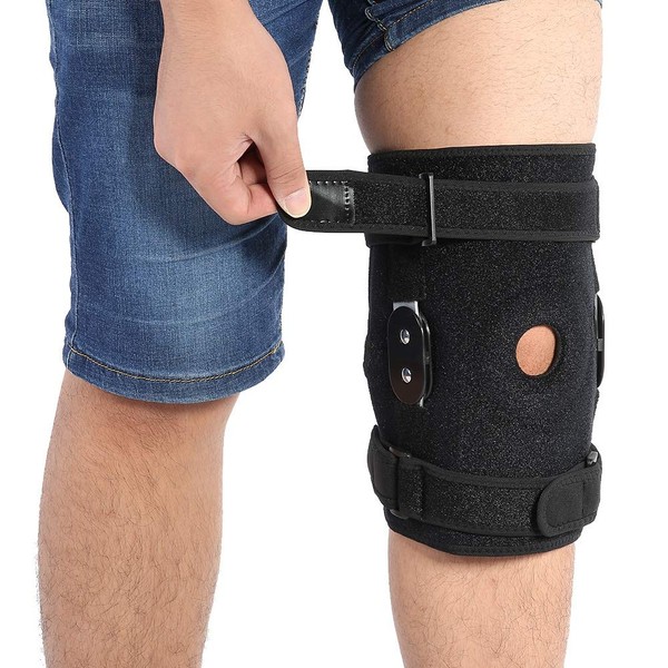 Knee Brace Professional Adjustable Knee Support with Open Patella Compression for Men and Women Sport Guard Wrap for Arthritis