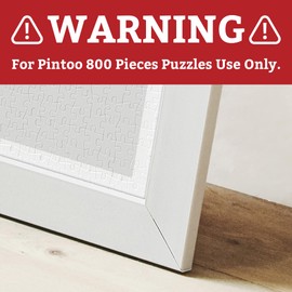 Pintoo Jigsaw Puzzle Frame Tailor-Made for Pintoo's 800 Pieces Puzzle ONLY - Cool Gray - Effortless & Toolless Assembly NO Glue Required [W1068]