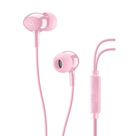 AQL Acoustic | Kabel Kopfhörer | Kabelgebundene Kopfhörer mit Mikrofon und integrierter Antworttaste für Smartphones – Stereo – 3,5-mm-Klinke – Pink