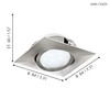 Eglo Pineda LED 3X6W Ceiling Downlight Plastic Nickel IP20 220-230V