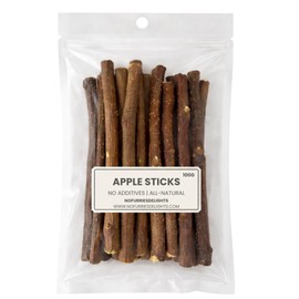 No Furries Delights Apple Stick Chew Toy for Rabbits, Hamsters, Guinea Pigs, Chinchillas and Other Small Animals, All Natural Pet Wood Chew 100g