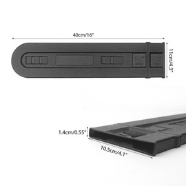 Chainsaw Bar Cover for 14 Inch 16 Inch Saw Blade Chain Scabbard Pole Cases Bag Universal Protective Plastic Durable Guard, Impact-Resistant Anti Scratch for Cutter Plate Tools Accessories (1PC, Black)