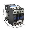 LDEXIN AC Contactor CJX2-1810 Coil 220V 50/60Hz 3 Phase 1NO