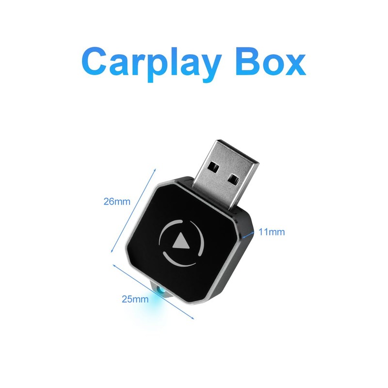 Wireless CarPlay & Android Auto Adapter, Plug & Play 2-in-1
