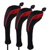 Andux Long Neck Golf Hybrid Club Headcovers with Interchangeable Number