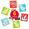 Baker Ross Star Hero Stencils for Painting (Pack of 6)