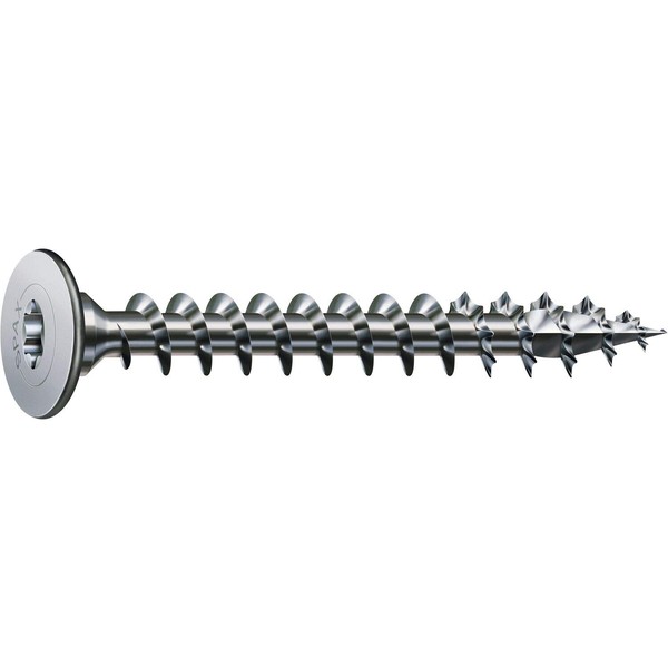 SPAX Wirox Rear Wall Screw without Lens 3.5 x 30 Torx 20 Silver Pack of 300