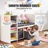 VEVOR Kids Reading Nook Bench, Toddler Bookshelf and Bookcase with