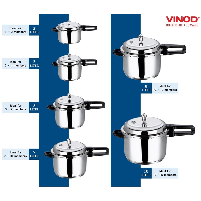 Vinod Pressure Cooker Stainless Steel – Outer Lid - 3