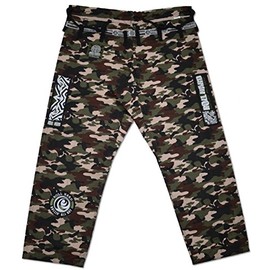 ROLL HARD Brazilian Jiu Jitsu Ripstop Gi Pants - CAMO. (A2)
