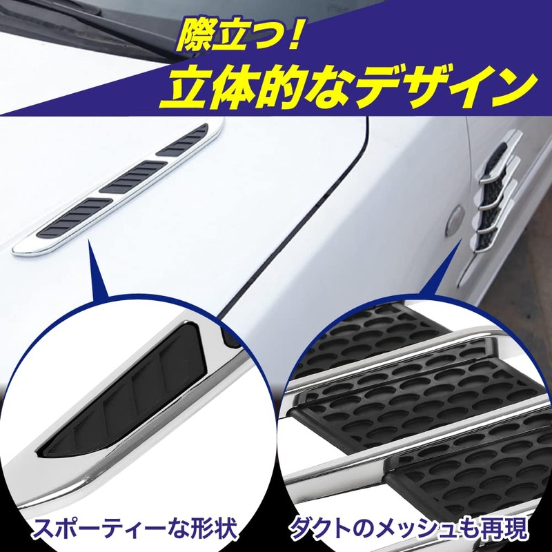AllBright Dummy Duct Fender Duct Hood Door Side Aero Fin