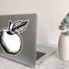 Large 210mm 'Apple with Leaf' Permanent Sticker Decal for Cars/Windows/Bins/Walls