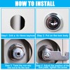 MUXHEL 16PCS Cabinet Lock 30mm Letter Box Lock Security Cam