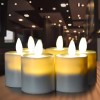 Luminara Flickering Rechargeable Tea Light Flameless Led Candles for Birthday