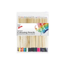 Premium Colouring Wood Pencils (17 cm) Pack of 20 - Durable & Assorted Vibrant Colors, Ideal for Artists, Students, Hobbyists, & More