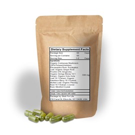 bodi : Clear Breath Lung Capsules 100% Pure Natural Hand Crafted (120 Capsules)