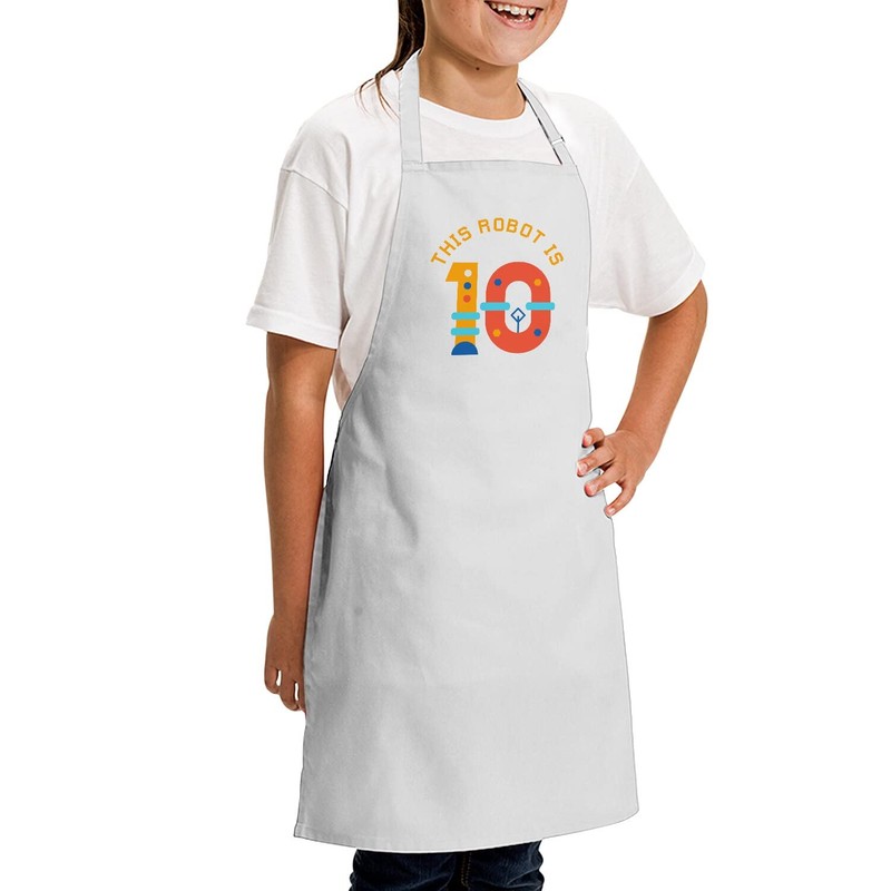 Fabulous Children's Kitchen Apron - Painting This Robot is 10
