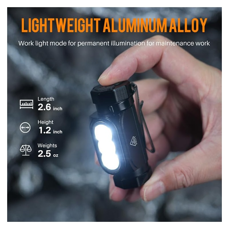 Vortex HP130 3 LED EDC Adjustable Headlamp Magnetic End Dimmable