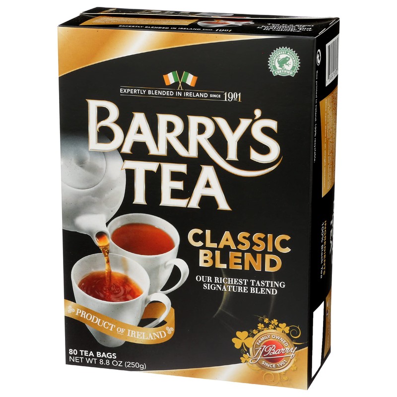 Barry's Tea Bags, Classic Blend, 80 Count, 8.8 Oz, (00102506)