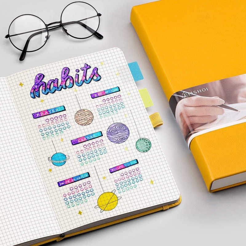 EMSHOI Graph Paper Notebook - 256 Pages A5 Graph Notebook/Journal,