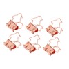 100Pcs Binder Clips Hollow Penguin Shape Sturdy Metal Small Binder