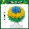 JoneTing 2026 Green Yellow and Blue Wig for Men Short