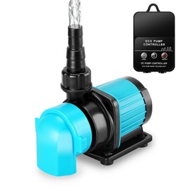 Bomba de agua DC 320GPH para acuario, nano de 20 a 50 g, sumergible, 24V 12W, plástico