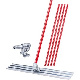 EliteEdge 48"x8" Bull Float Kit Aluminum Magnesium Alloy Concrete Float with Adjustable Bracket and 4 Handles