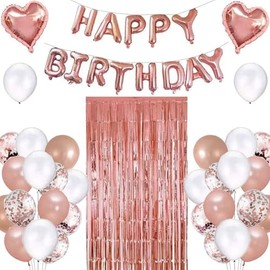 Birthday Sash, Rose Gold Birthday Suit Sash and Crown Set, Thirty Years Old Decorations for Women Birthday Supplies