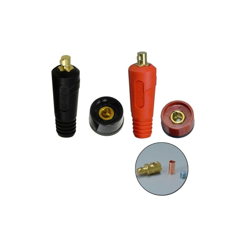 TIG Welding Cable Panel Connector Socket Set Style DKJ10-25 &