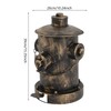 Pinelicorn 15.35inch Fire Hydrant Trash Can, Retro Creative Garbage Can