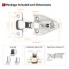 STIANC 2 Pack Full Overlay Face Frame Soft Close Concealed