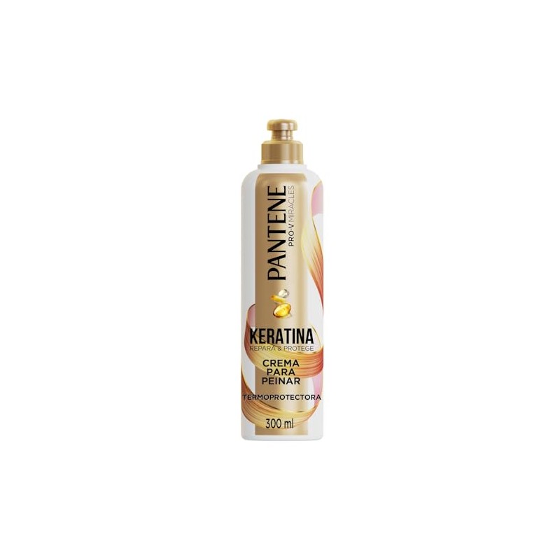 Pantene Crema para peinar termoprotectora Keratina 300 ml