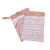 2pcs Hanging Diaper Bag Waterproof Double Pockets Zipper Closure Baby