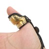 Bow Trigger Finger Archery Thumb Sleeve Brass Soft Leather Padded