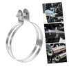 Gatuida Motorcycle Exhaust Clamp Support Stainless Steel Clamp Pipe for