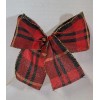 Handmade Set of 10 Handmade Christmas Tree Bows Package Red