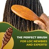 Sandalwood Dreadlocks Brush - Locsanity Natural Wooden Loc Brush with
