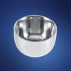 Agatige Shaving Bowl, Double-layer Stainless Steel Mens Shaving Lather Bowl