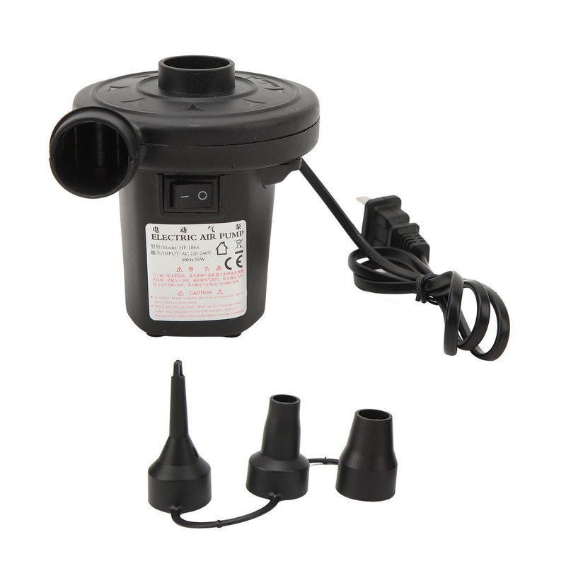 Electric Air Pump Portable Quick Fill Air Mattress Pump with