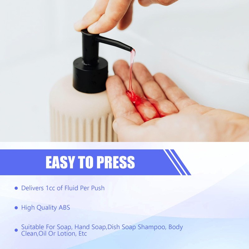 6 Pcs Soap Dispenser Pump, Soap Pump Replacement for Regular
